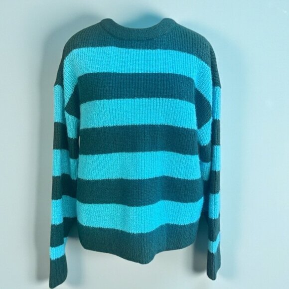 On 34th NWT Sweater Color Block Blue Green Size M NWT - Picture 5 of 13